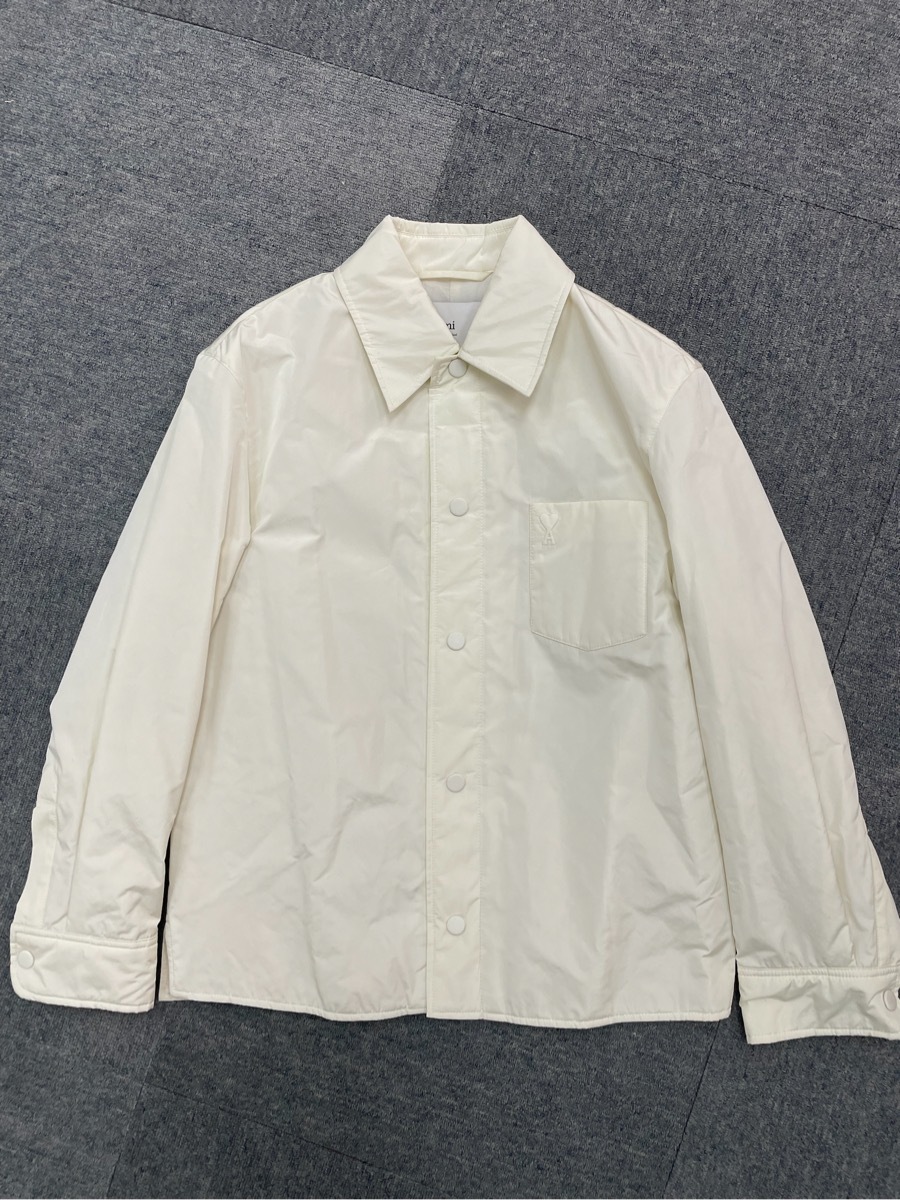 Ami Alexandre Mattiussi Ami Paris Jacket Padded Adc Overshirt Clothing In White
