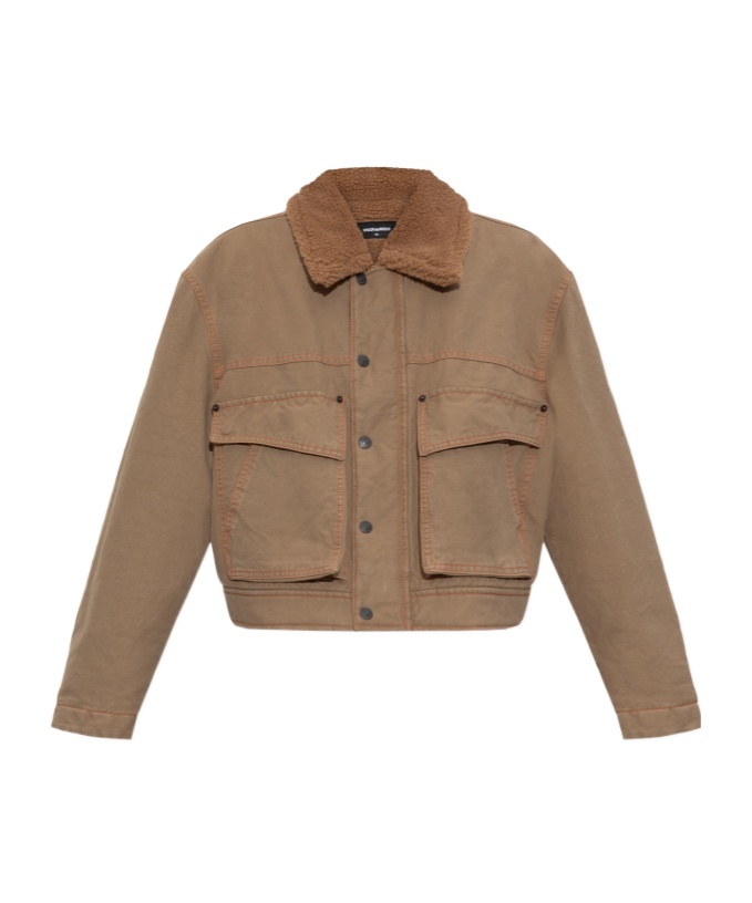 Dsquared2 Long Sleeve Casual Jacket In Brown