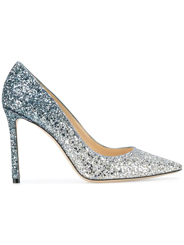 Jimmy Choo Romy Spring Onion Effect High Heels In Multicolor