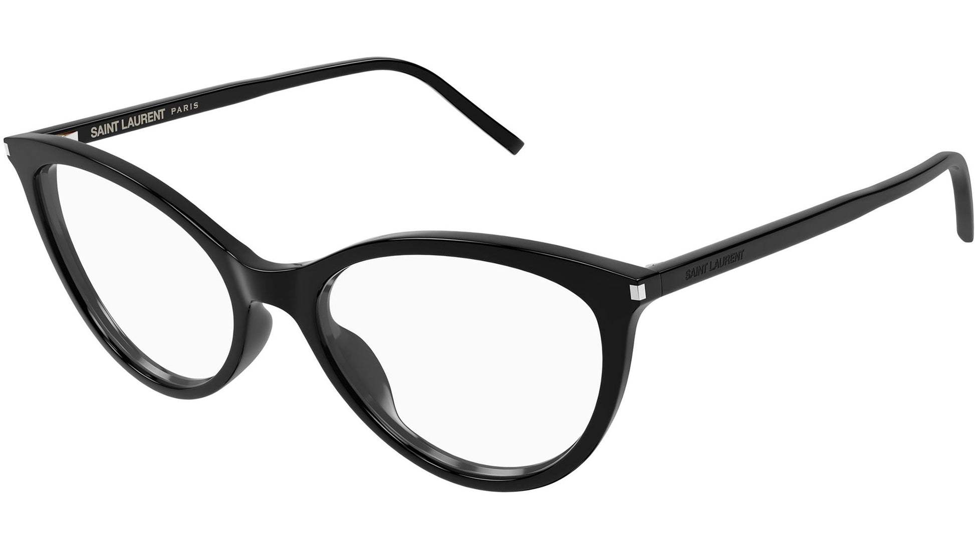 Saint Laurent Cat's Eye Plain Glasses In Black