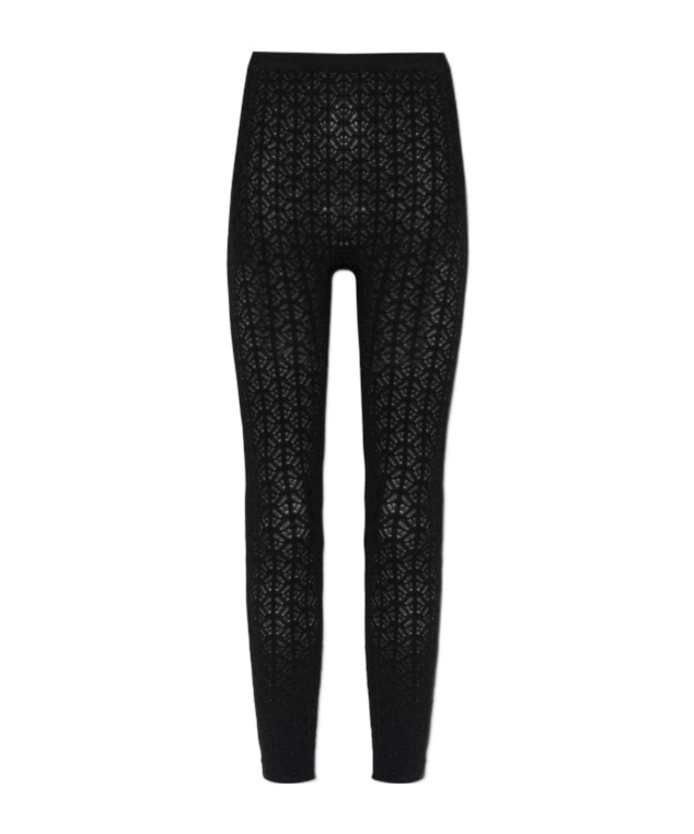 Alaïa Elastic Waist Leggings In Black