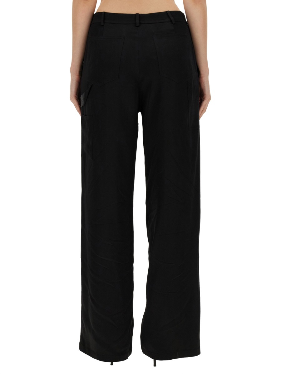 Moschino Jeans Wide Leg Pants In Black
