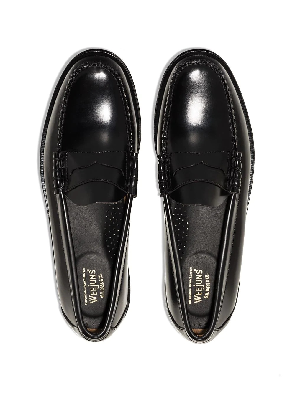 G.h. Bass & Co Weejuns Larson Penny Loafers In Black