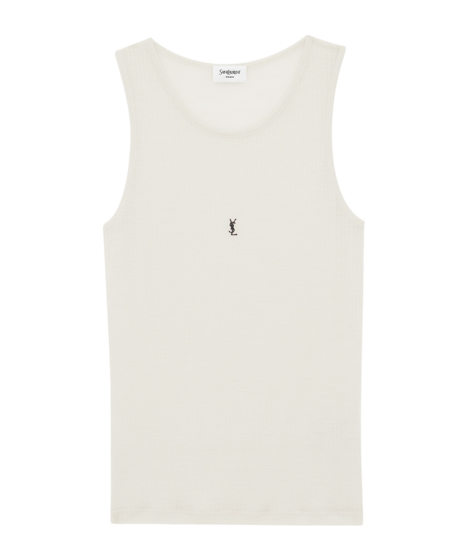 Saint Laurent Cassandre Tank Top In White