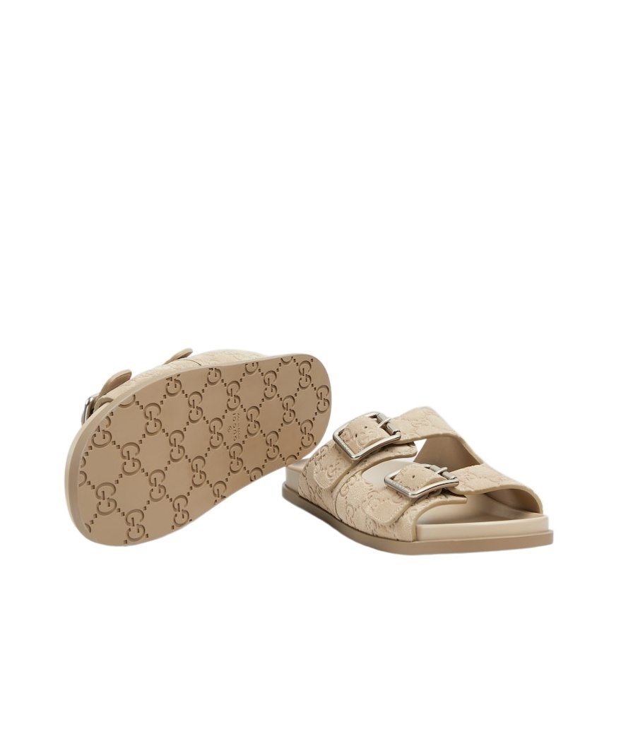 Gucci Slide Sandals In Nude