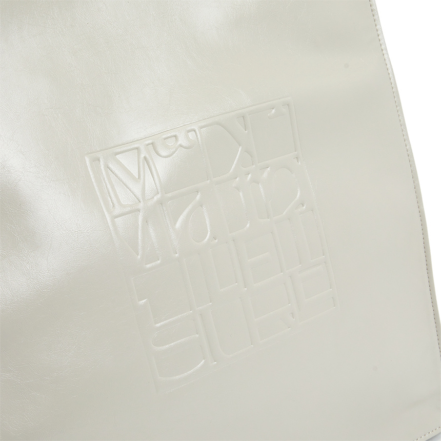Max Mara Double Handle Shoulder Bag In White