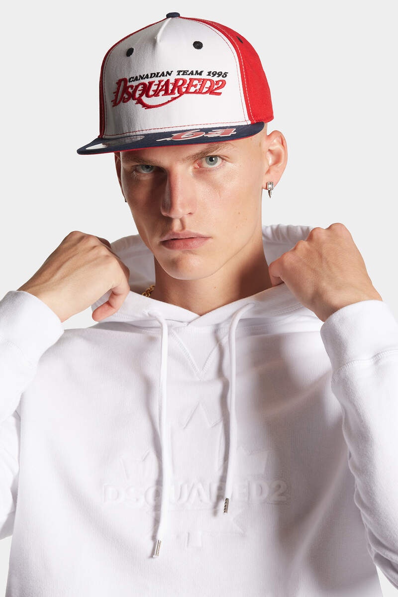 Dsquared2 Cotton Hoodie In White