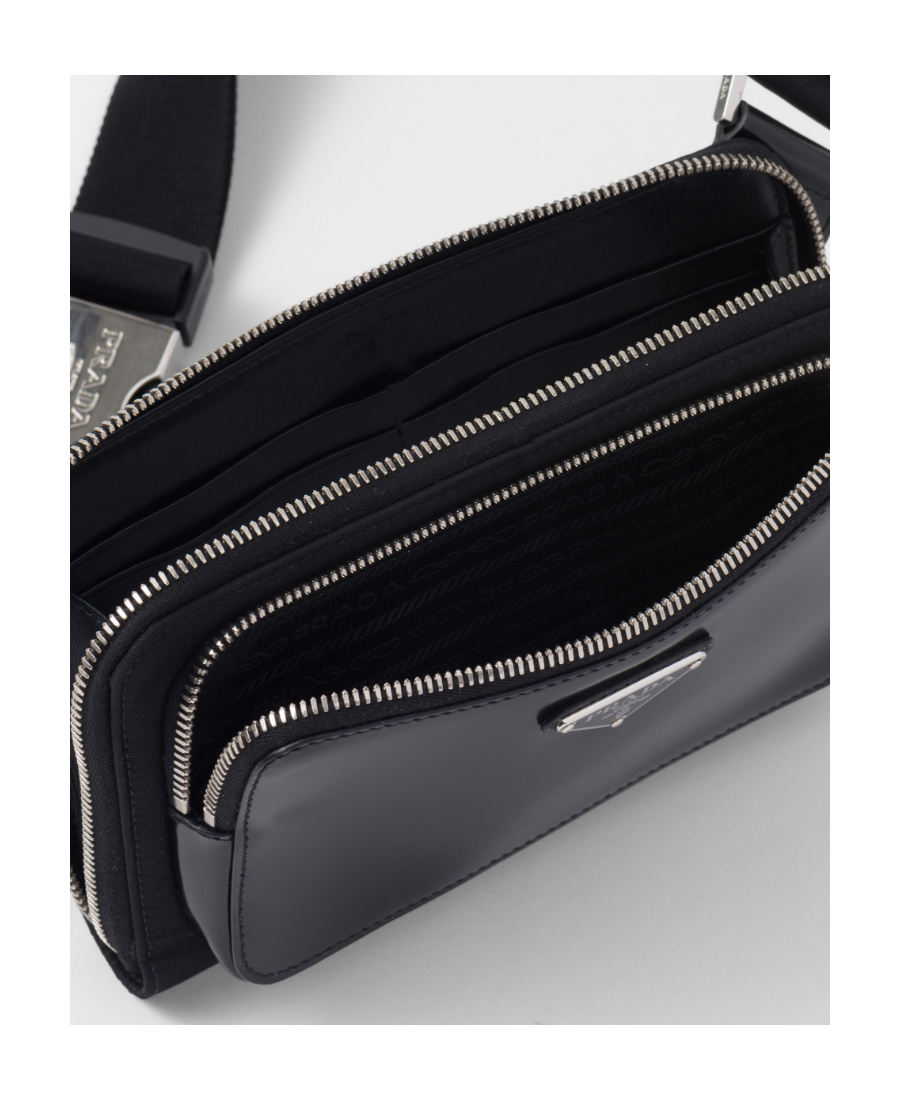 Prada Re-nylon Shoulder Bag In Black