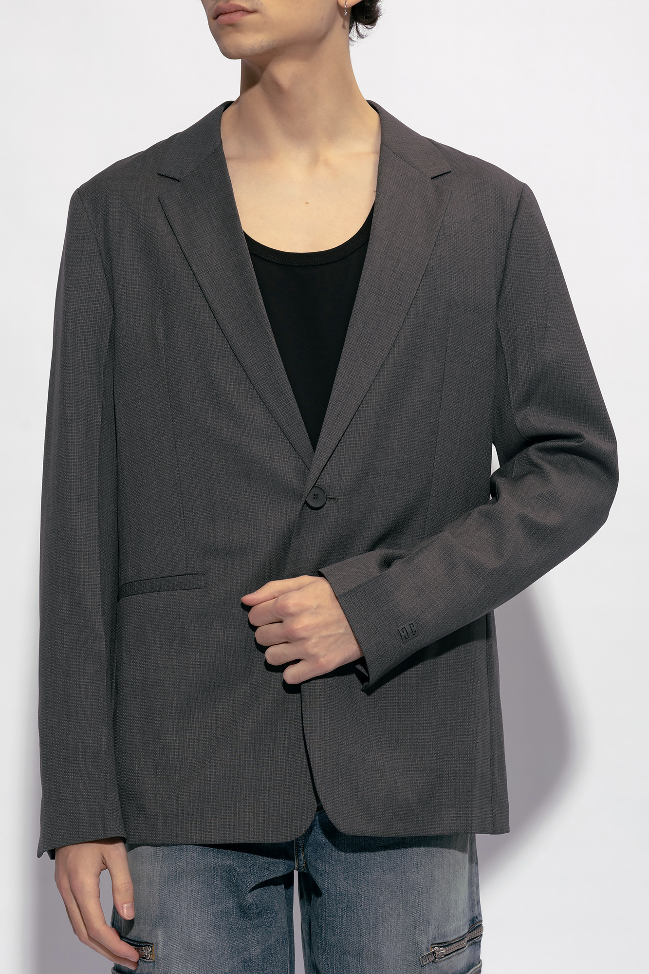Givenchy Single-breasted Tailored Blazer In Black