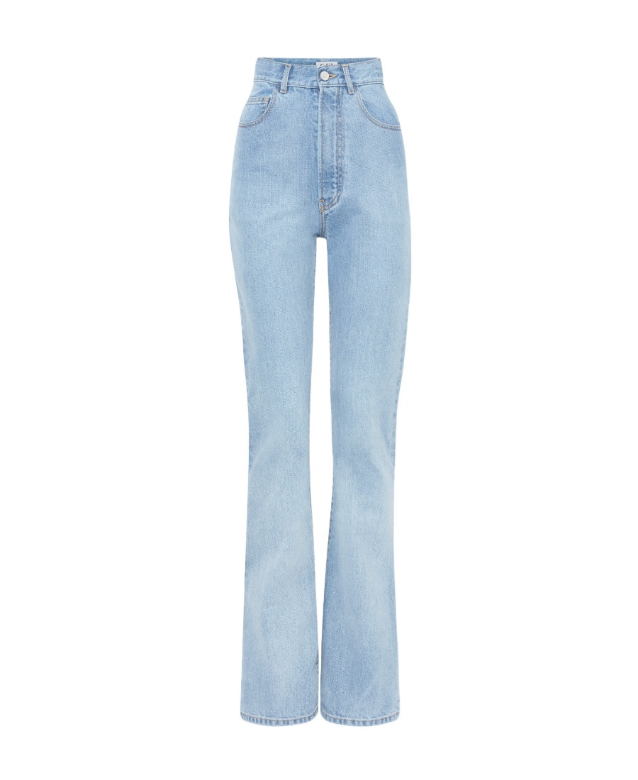 Alaïa Long Miniature Jeans In Blue