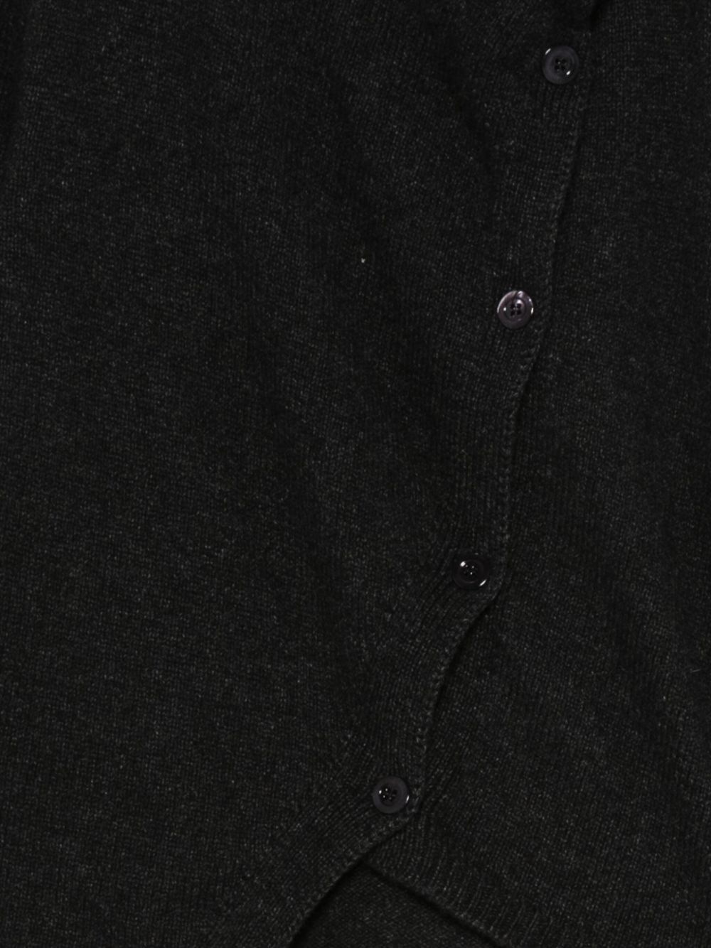 Semicouture Asymmetric Button-down Sweater In Black