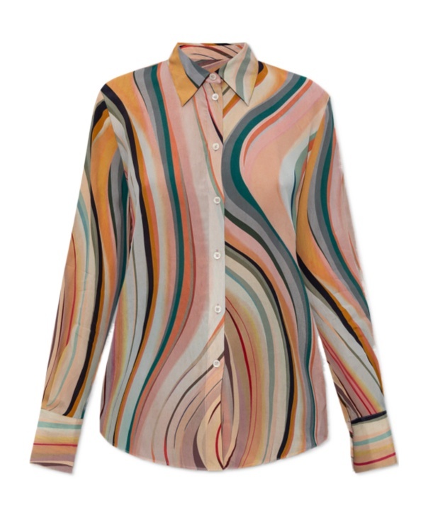 Ps By Paul Smith Ps Paul Smith Shirt With Silk Finish In Nude