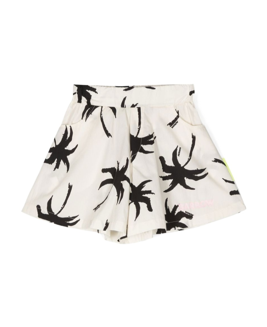 Shop Barrow Patterned Elasticated Shorts In White