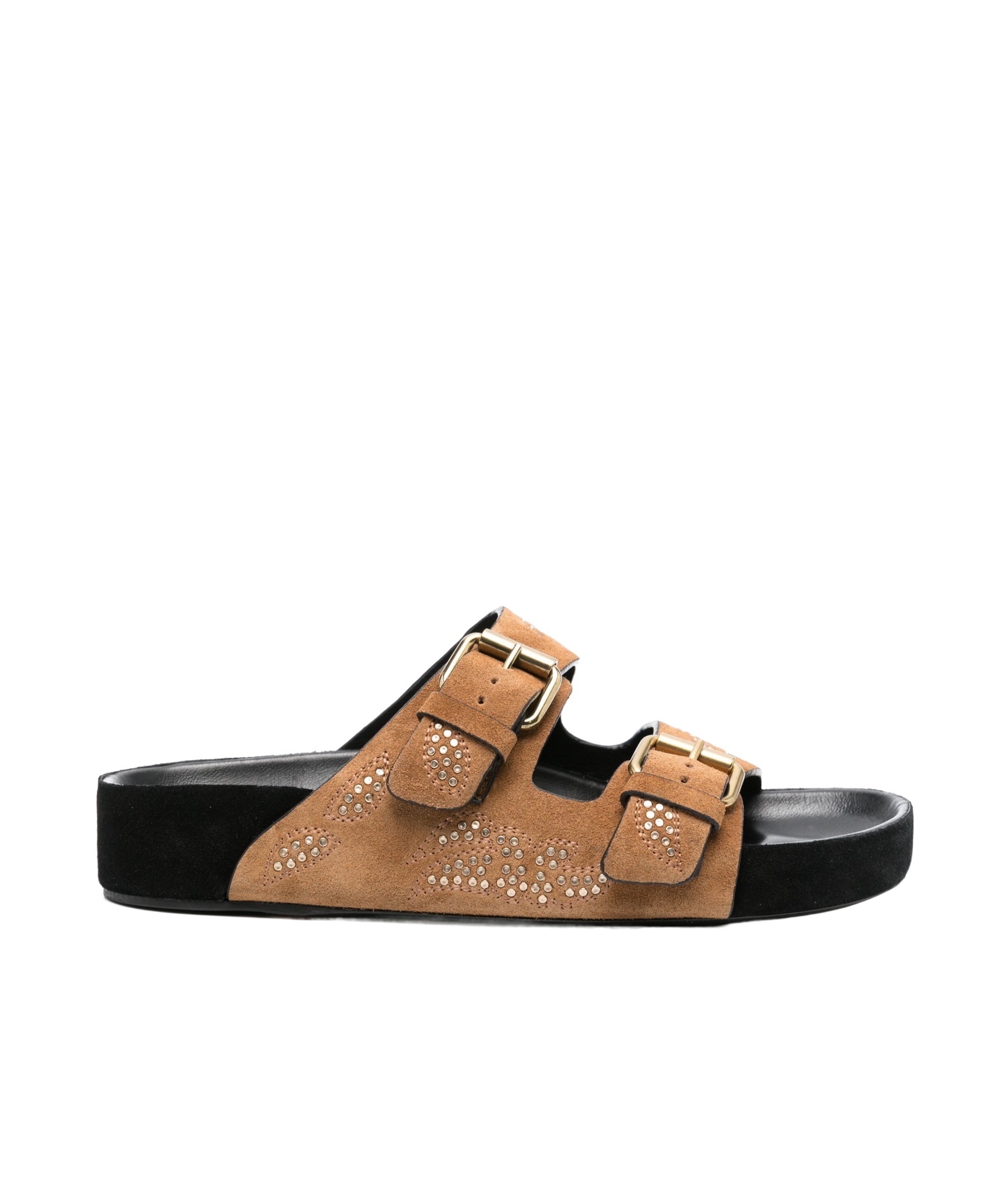 Shop Isabel Marant Open-toed Flat Sandals In Multicolor