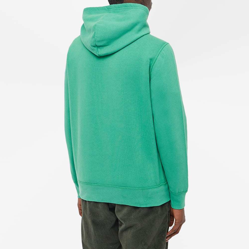 Polo Ralph Lauren Garment-dyed Fleece Hoodie In Green