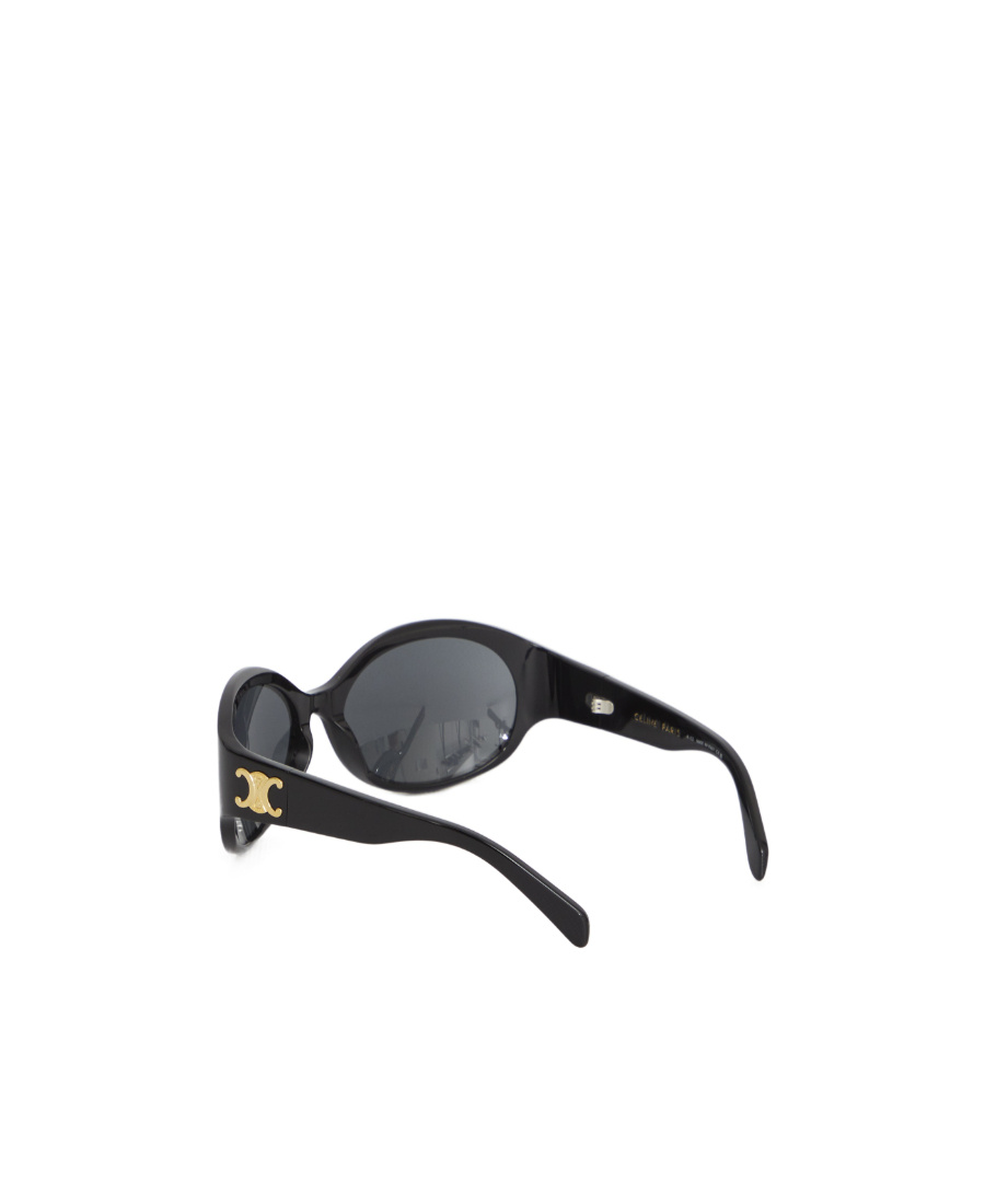 Celine Geometric Frame Sunglasses In Black