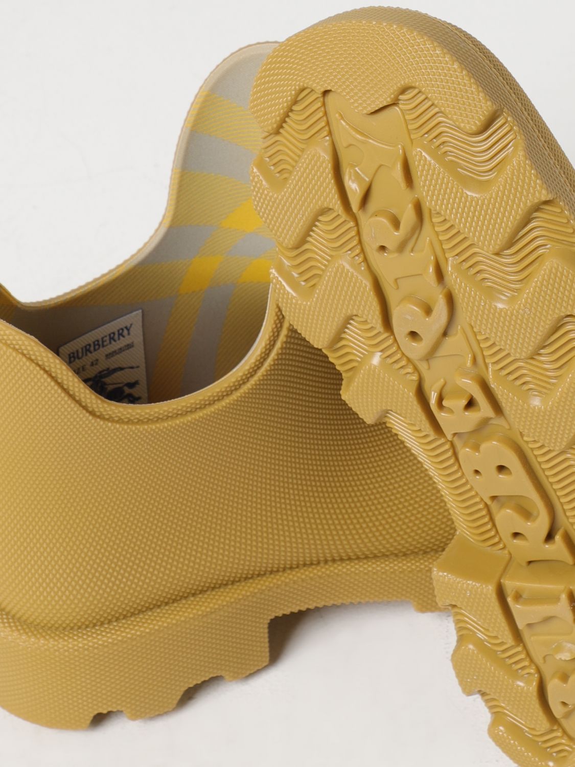 BURBERRY BURBERRY ROUND-TOE SLIP-ON ANKLE RAINBOOTS