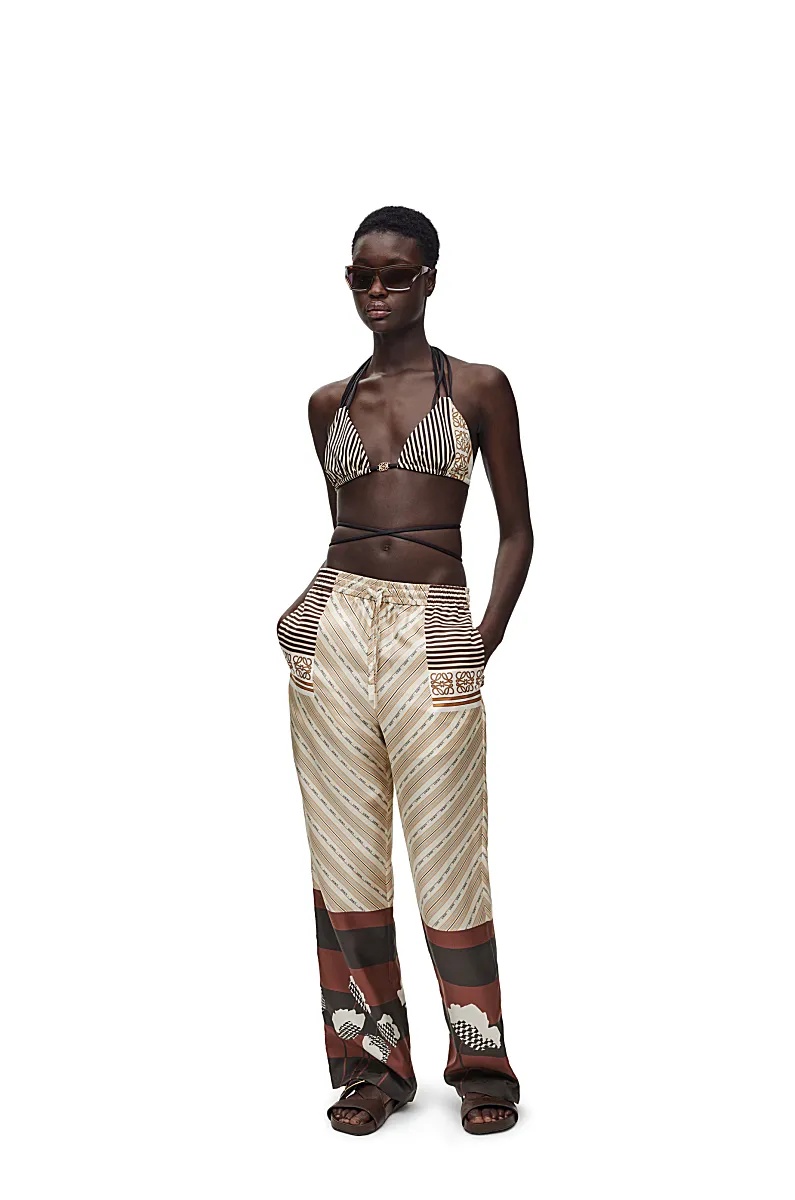 Loewe Bikini Top In Technical Jersey In Black