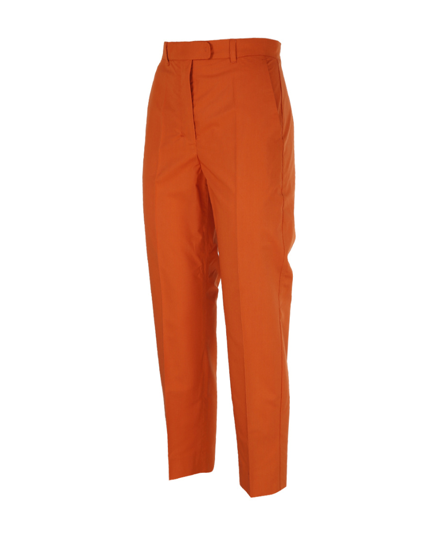 Max Mara Straight Casual Pants In Brown