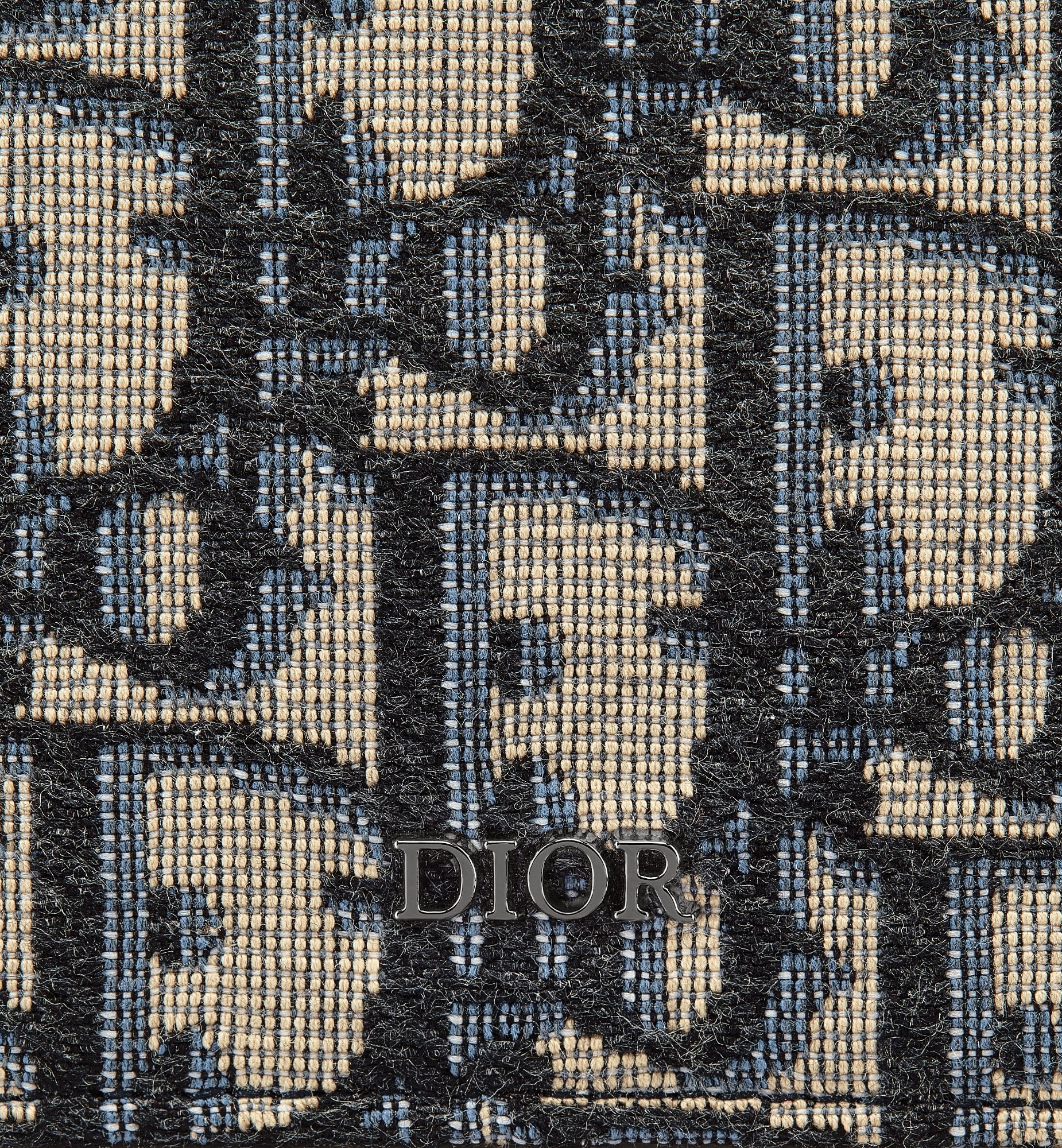 Dior Double-folded Logo Wallet In Black