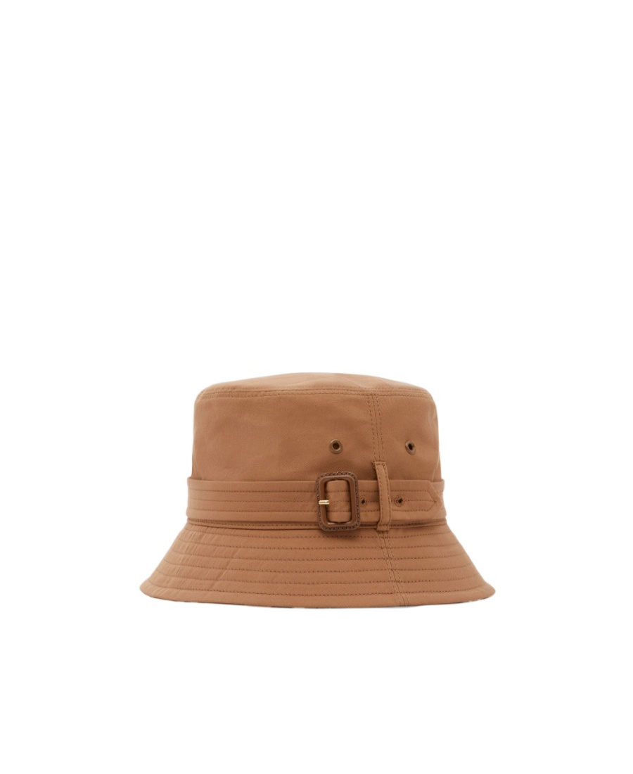 Shop Burberry Gabardine Bucket Hat In Brown