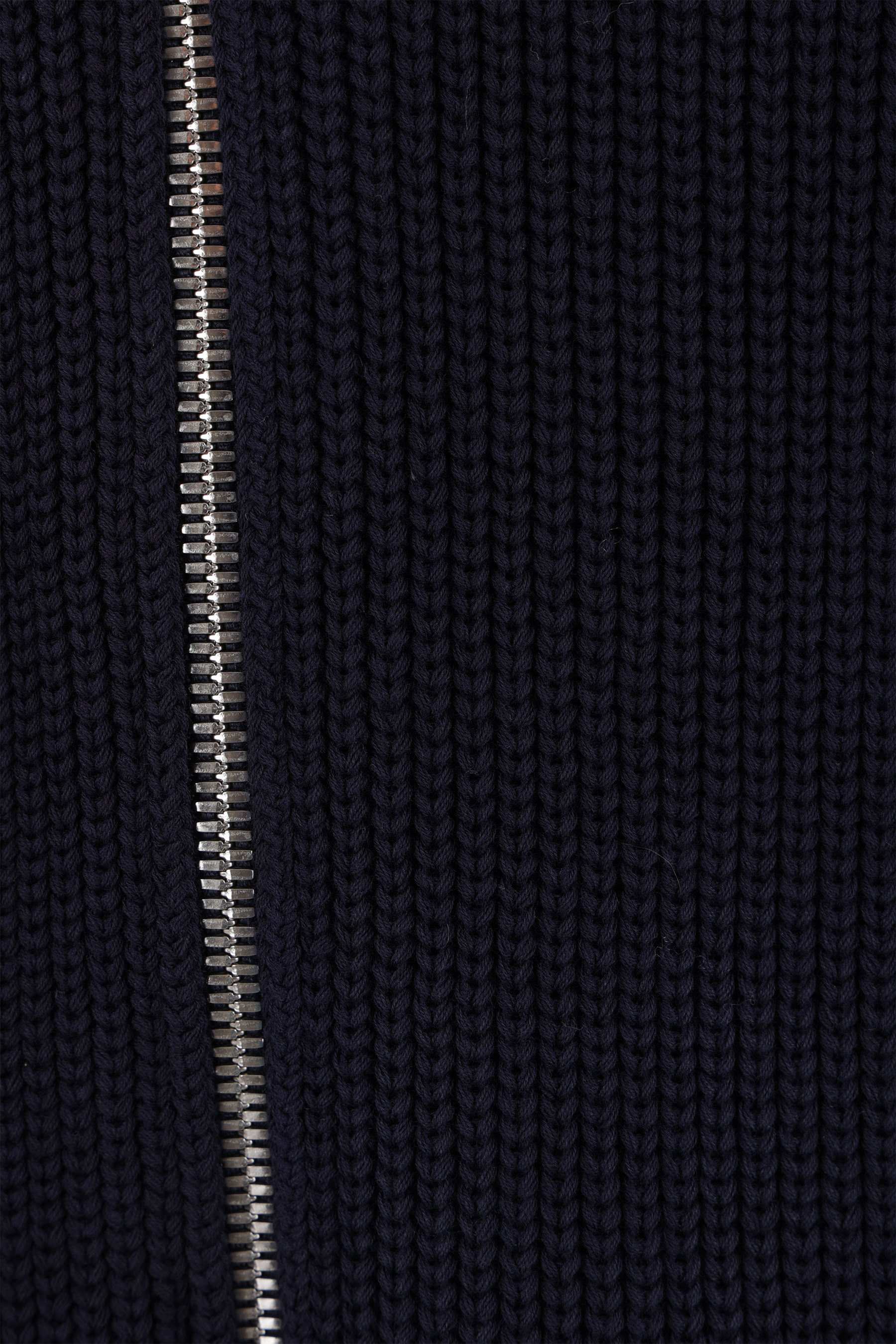 Bottega Veneta Cotton Blend Db Zip-up Pullover With Double Front Zip In Blue