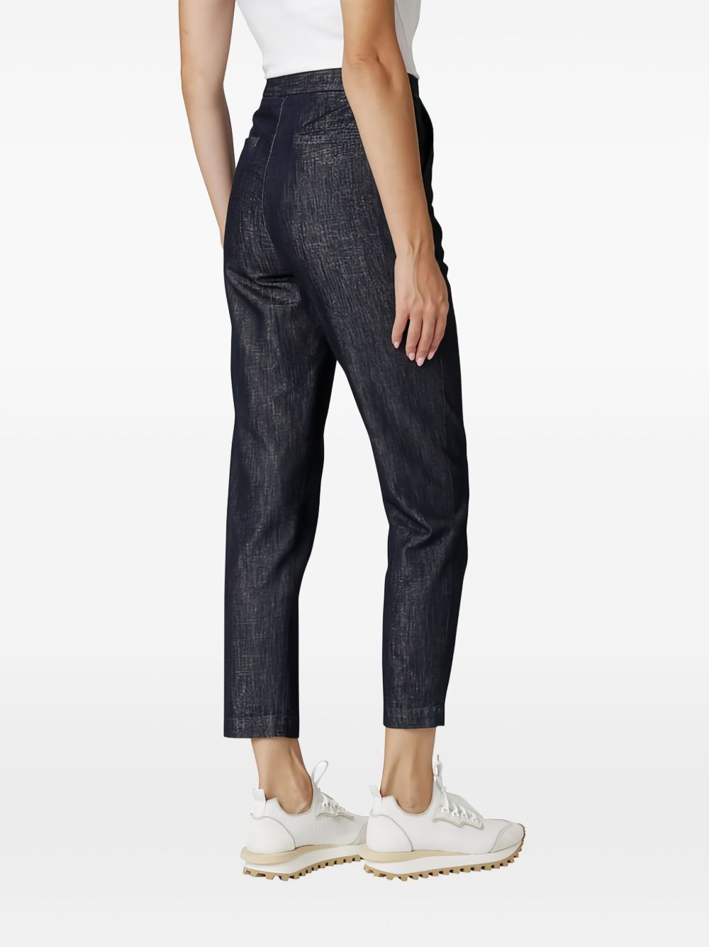 Eleventy Drawstring Waist Casual Pants In Blue