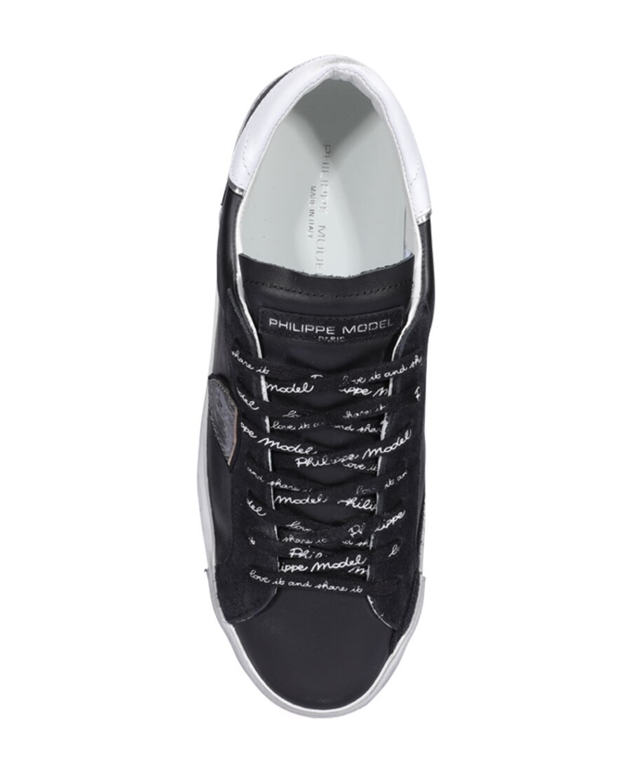 Philippe Model Distressed Low-top Trainers In Black