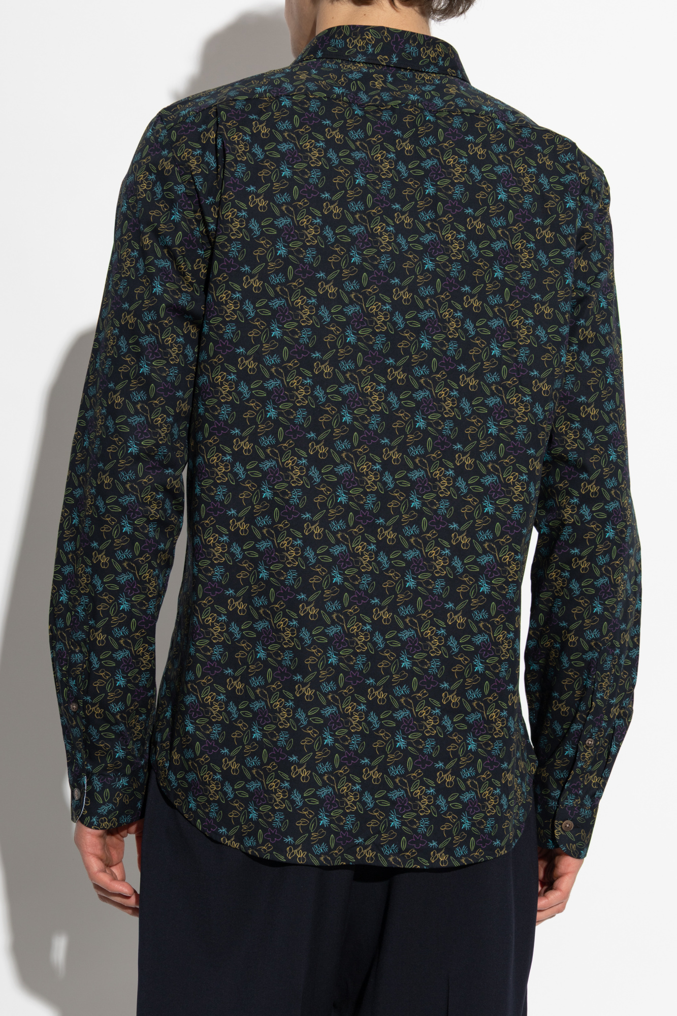 Ps By Paul Smith Ps Paul Smith Mens Lemon Tree Long-sleeve Shirt In Black