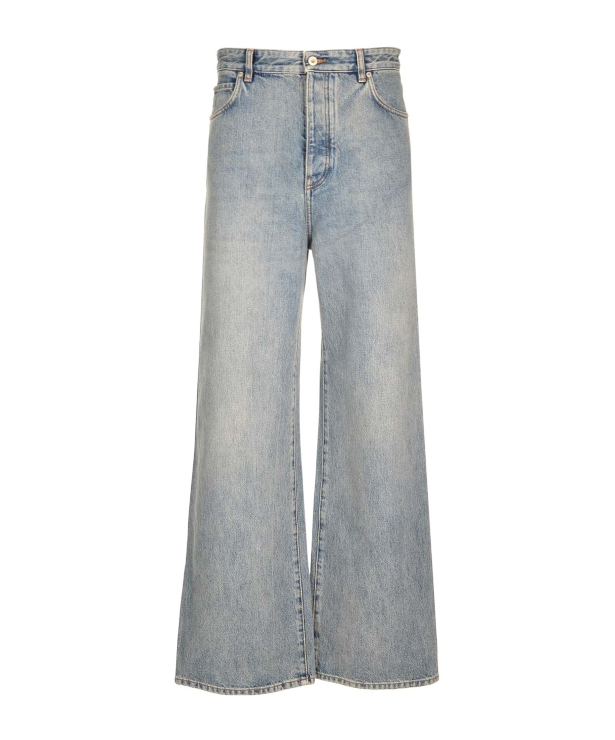 Loewe Mid-rise Wide-leg Jeans In Blue