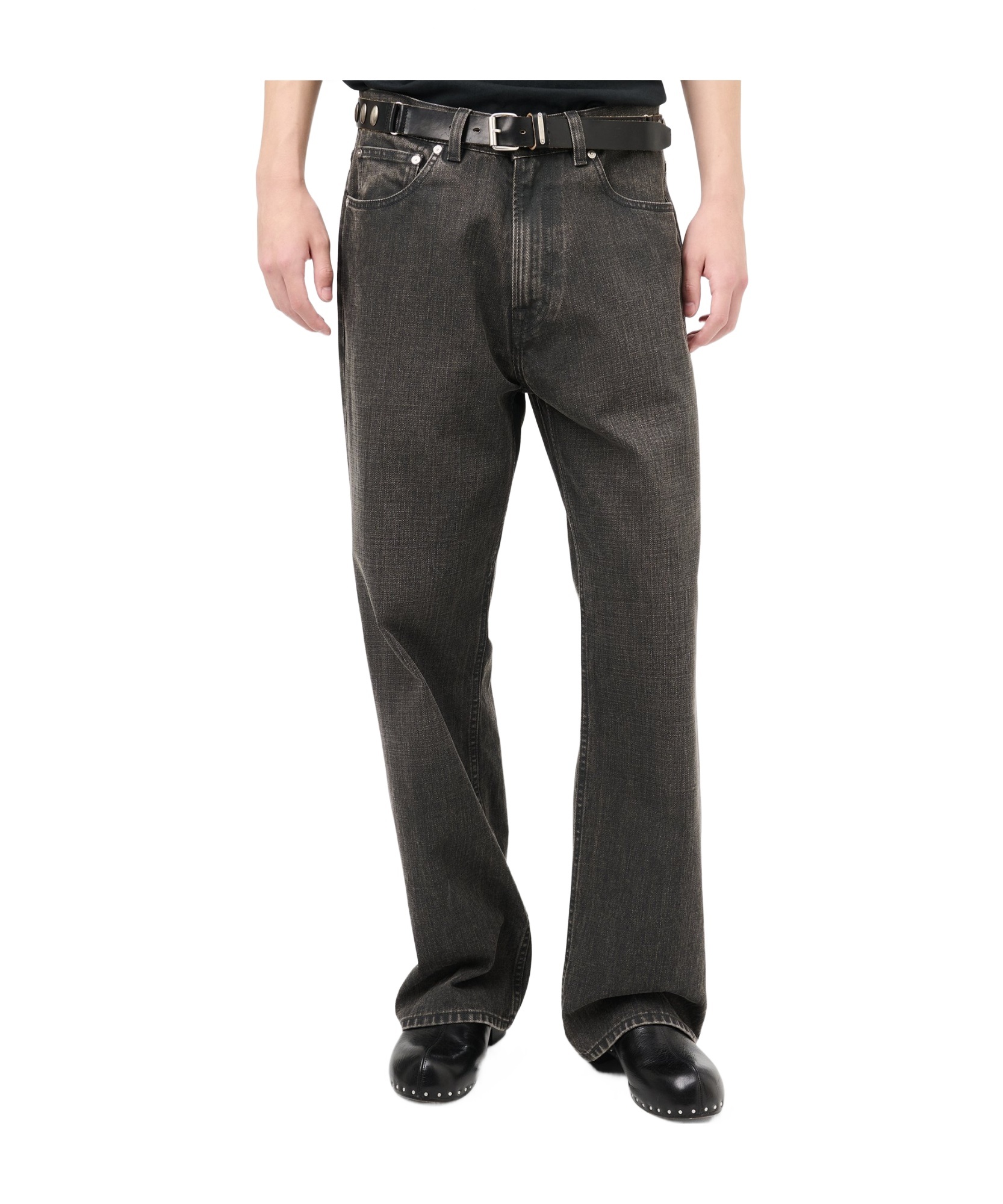 Our Legacy Straight Trousers With Belt Loops And Five-pocket Design In Black