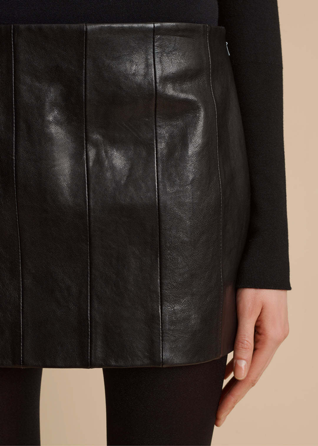 Khaite Meelar Mini Skirt In Black