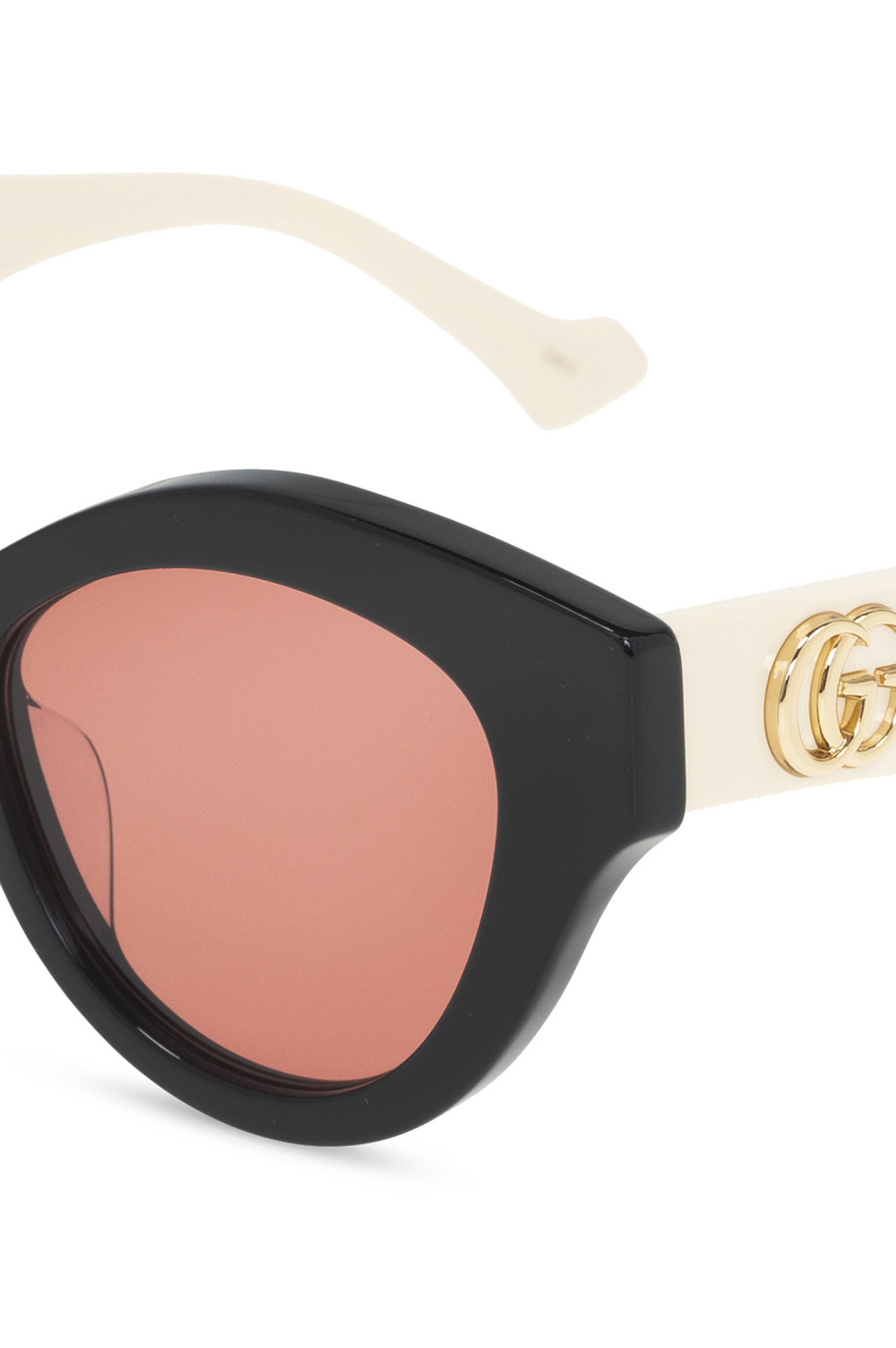 Gucci Double G Cat-eye Frame Sunglasses In Pink