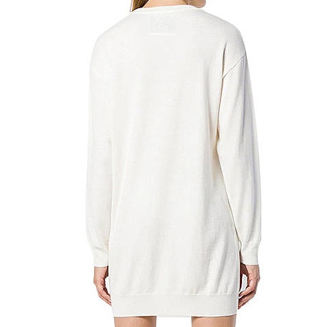 Moschino A Teddy Bear Knitted Dress In White