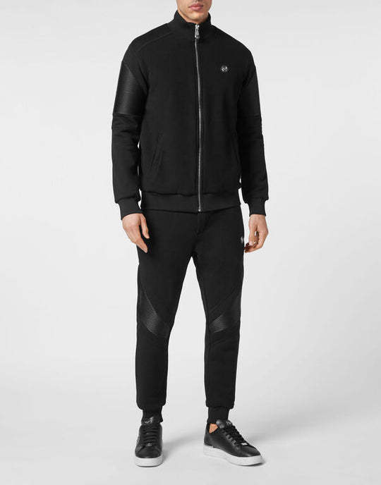 Philipp Plein Long-sleeved Sportswear And Trouser Sets In Black