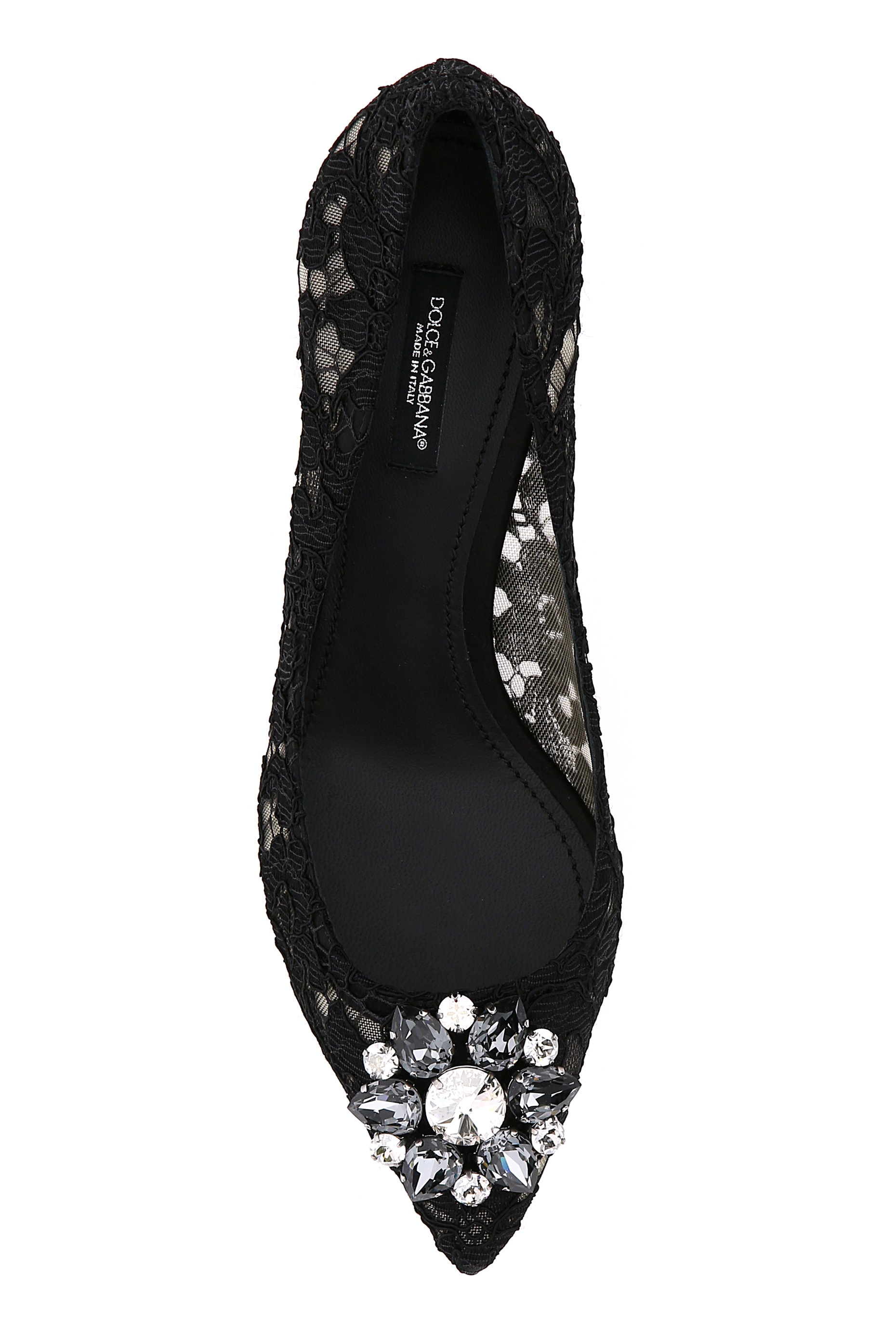 Dolce & Gabbana Bellucci 90 Crystal-embellished Pumps In Taormina Lace In Blue