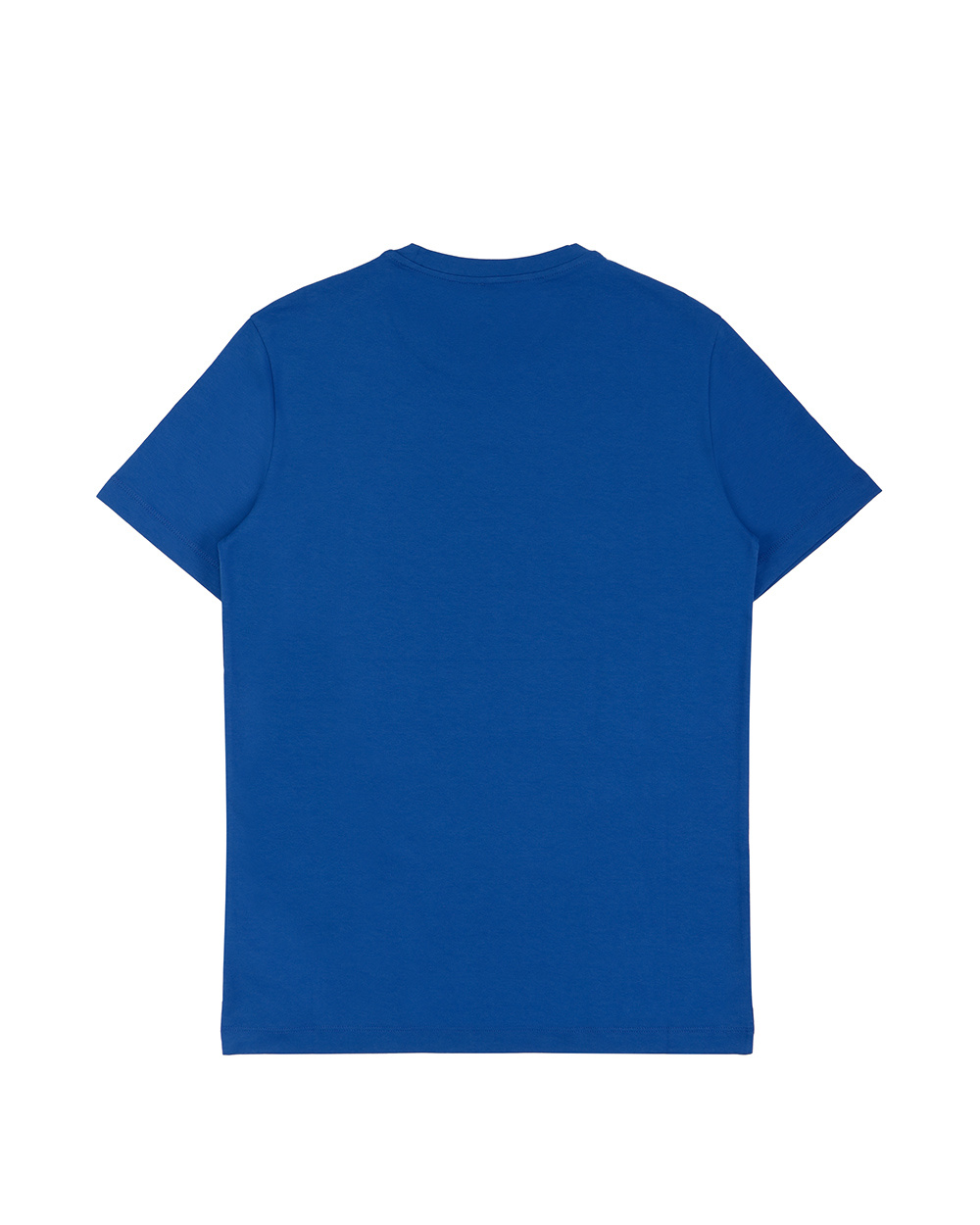Ea7 Logo Printed Round Collar T-shirt In Blue
