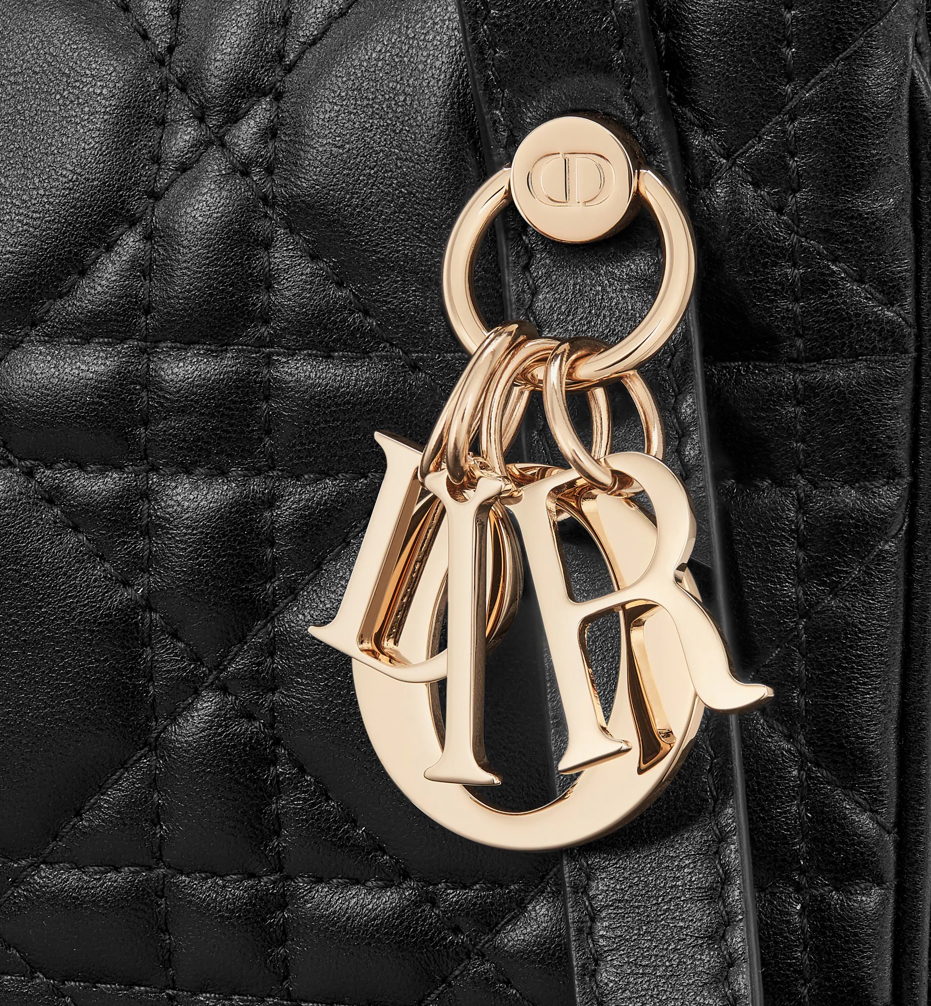 Dior Mini My Duo Shoulder Bag In Black