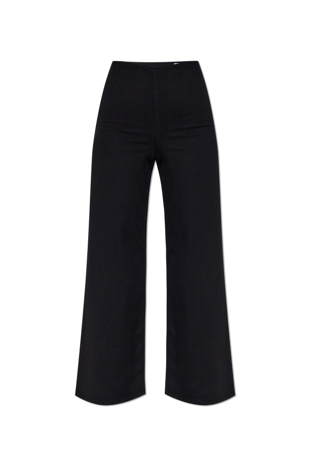 Rag & Bone Sofie Wide-leg Ponte Pants In Black