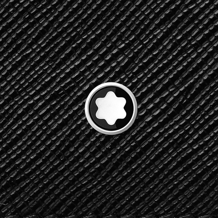Montblanc Sartorial Leather Card Holder In Black