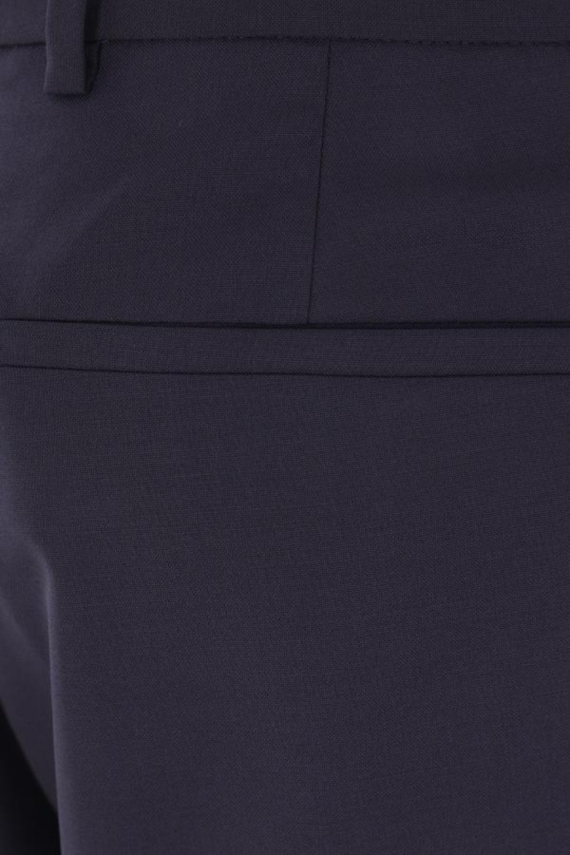 Gucci Wide-leg Trousers In Wool In Gray