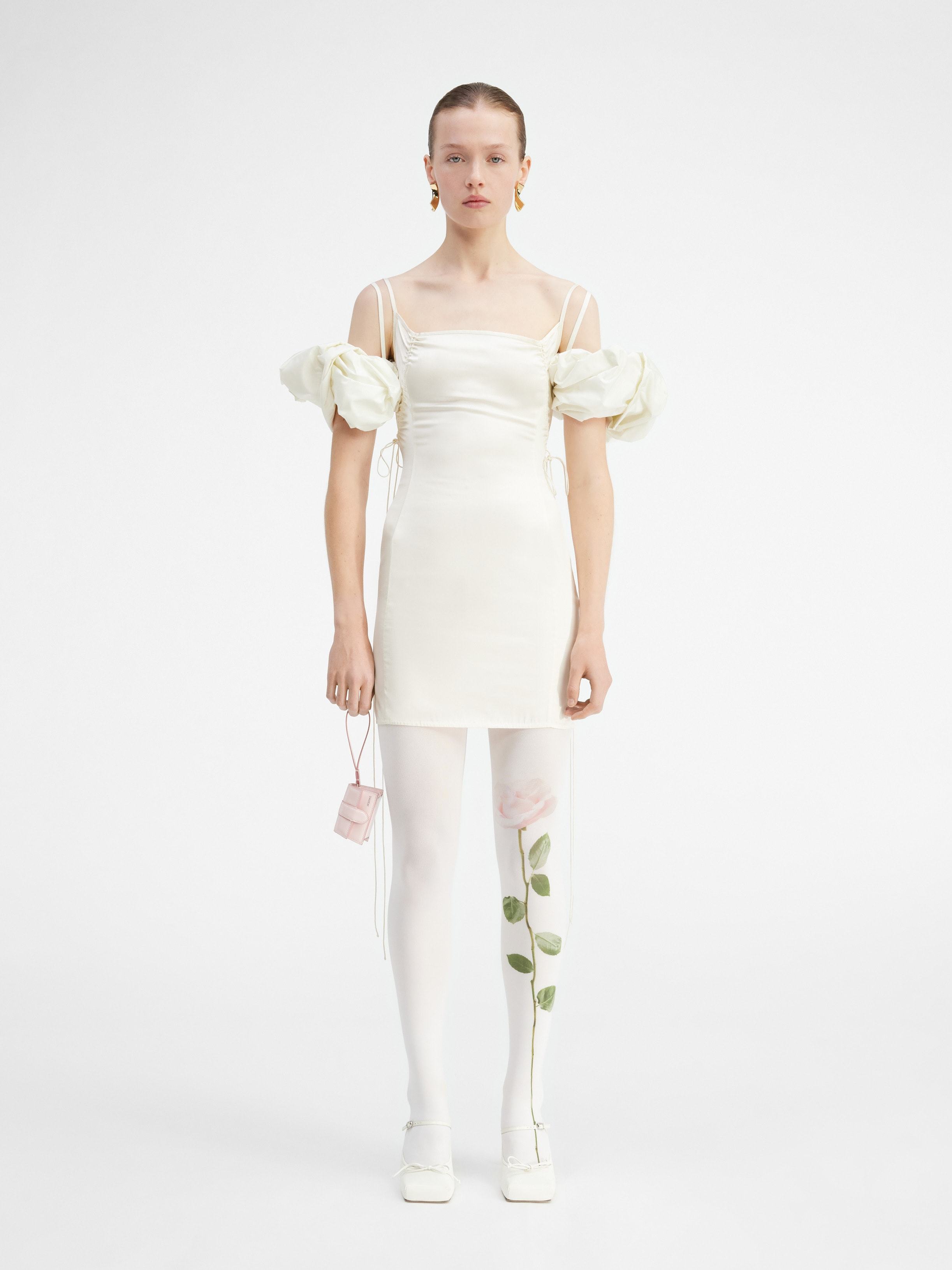 Jacquemus La Mini Robe Chouchou Minidress In White