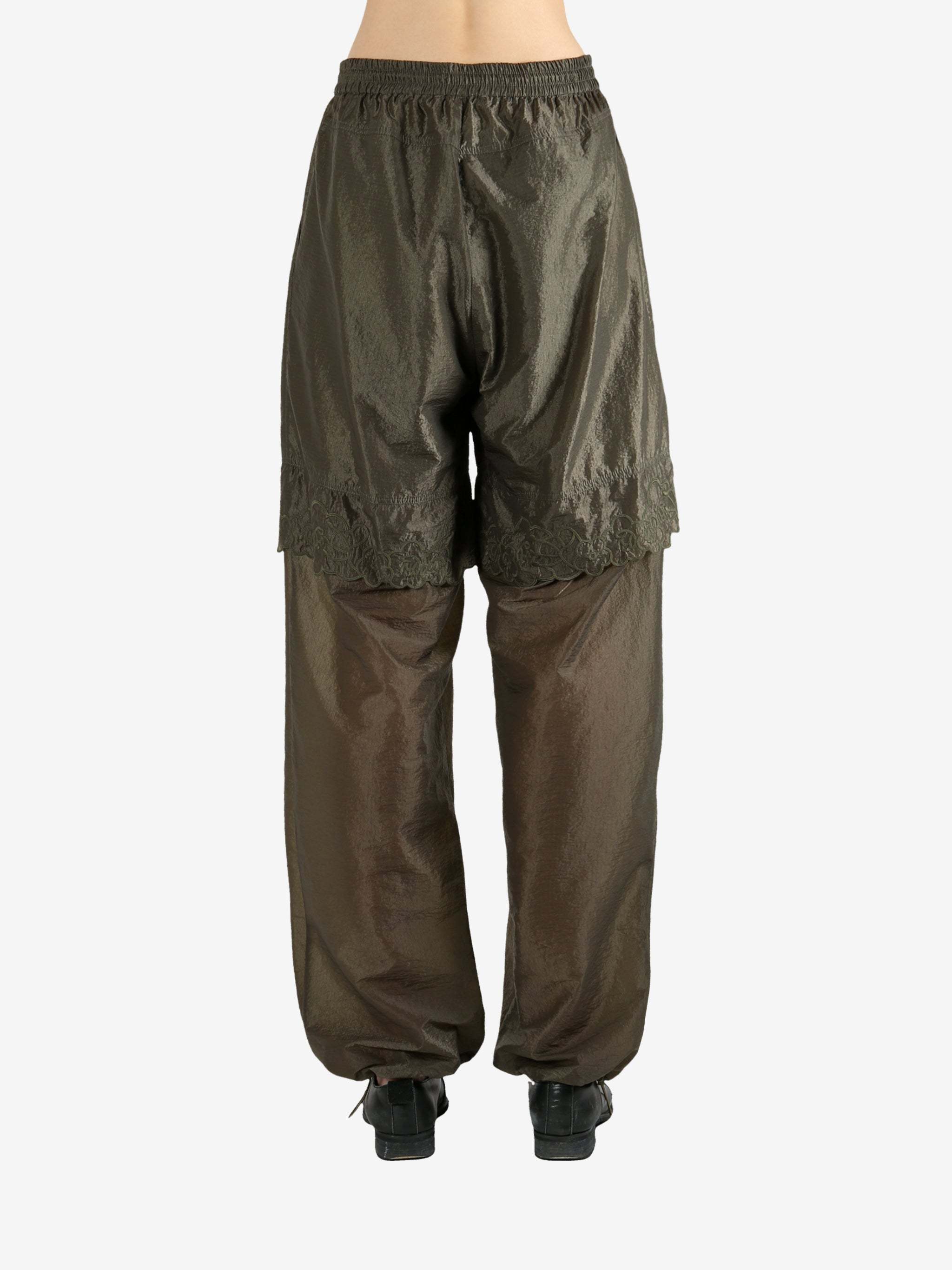 Cecilie Bahnsen Elastic Waist Casual Pants In Green