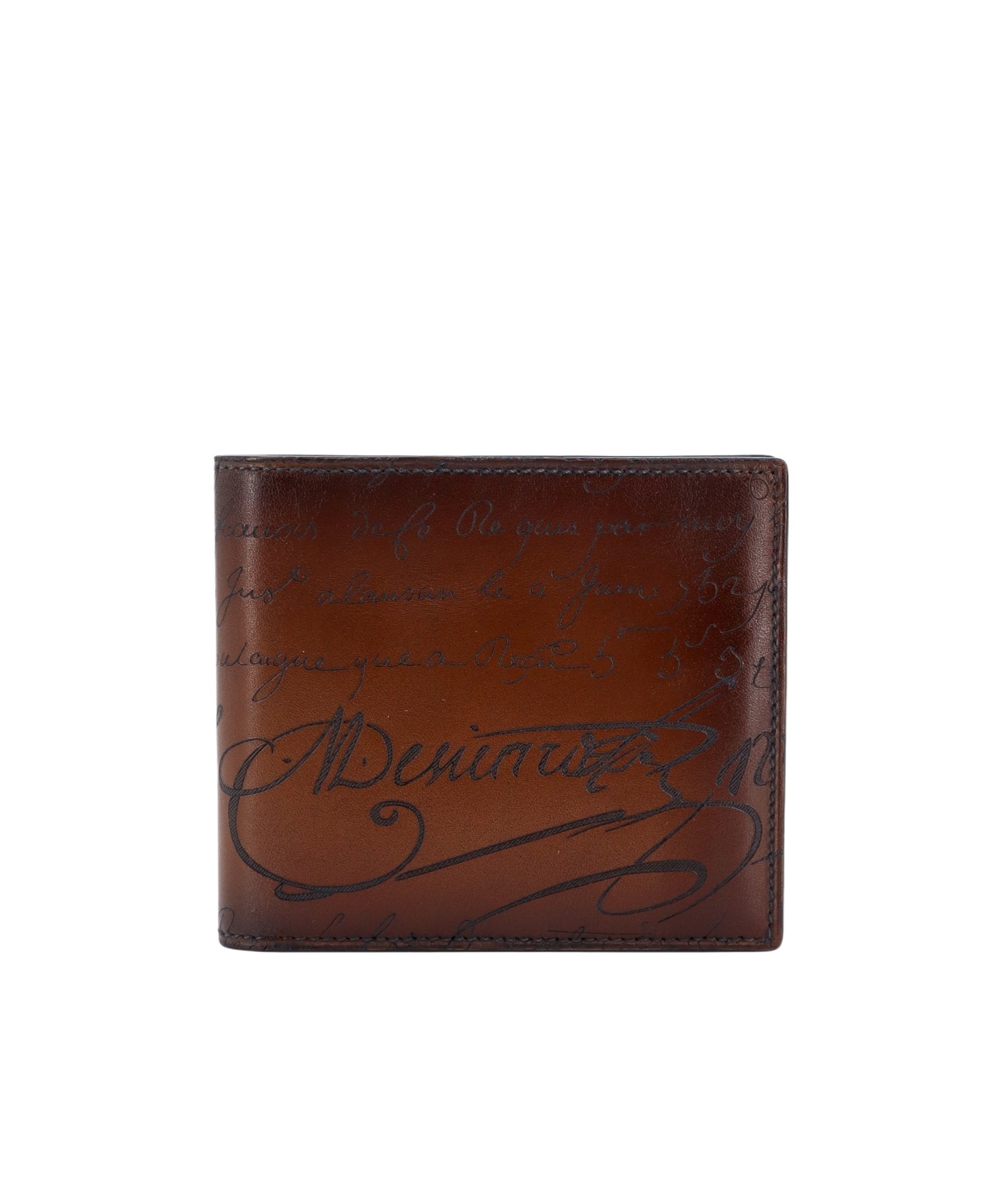 Berluti Leather Wallet In Brown