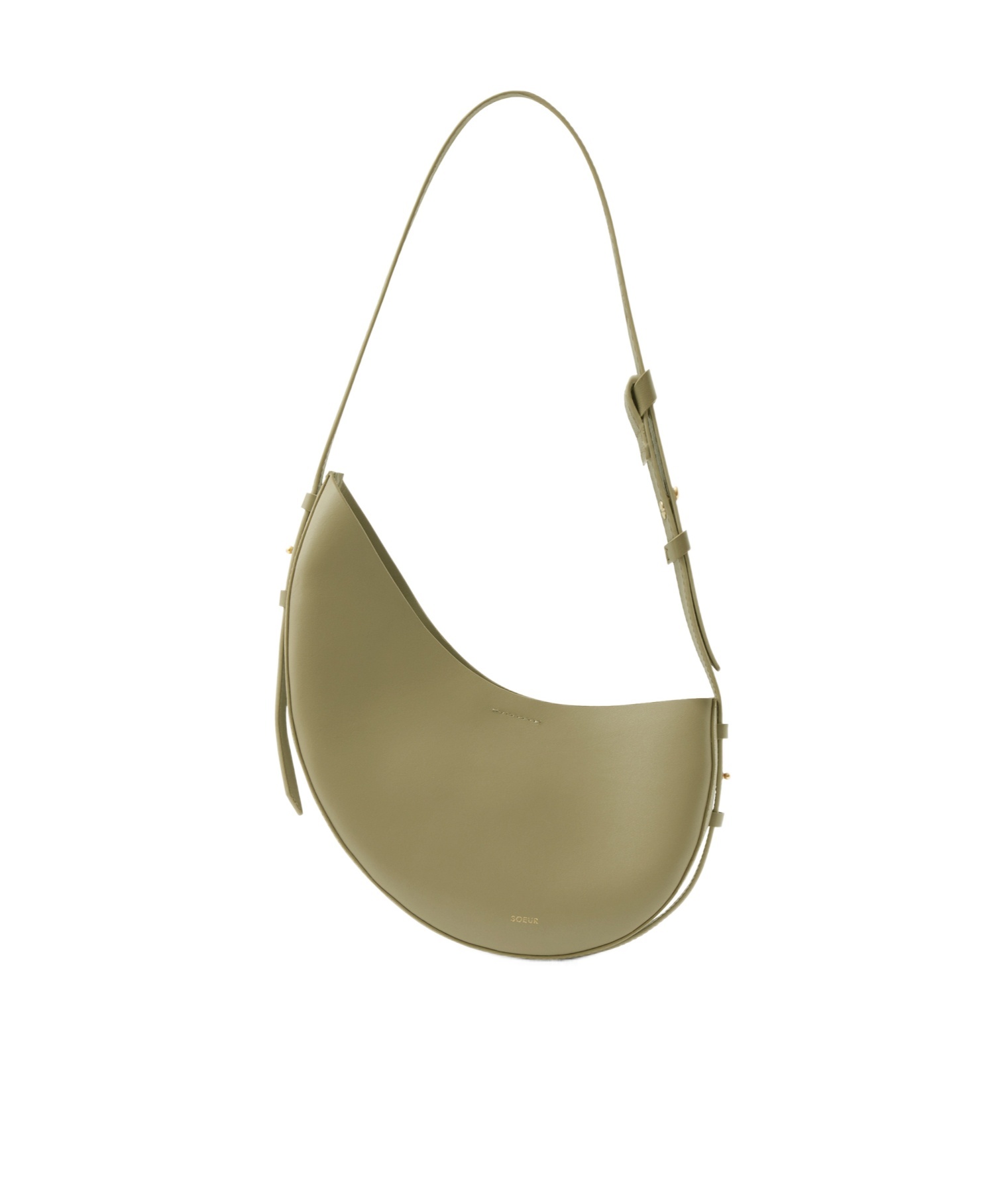 Soeur Zipper Shoulder Bag In Gray