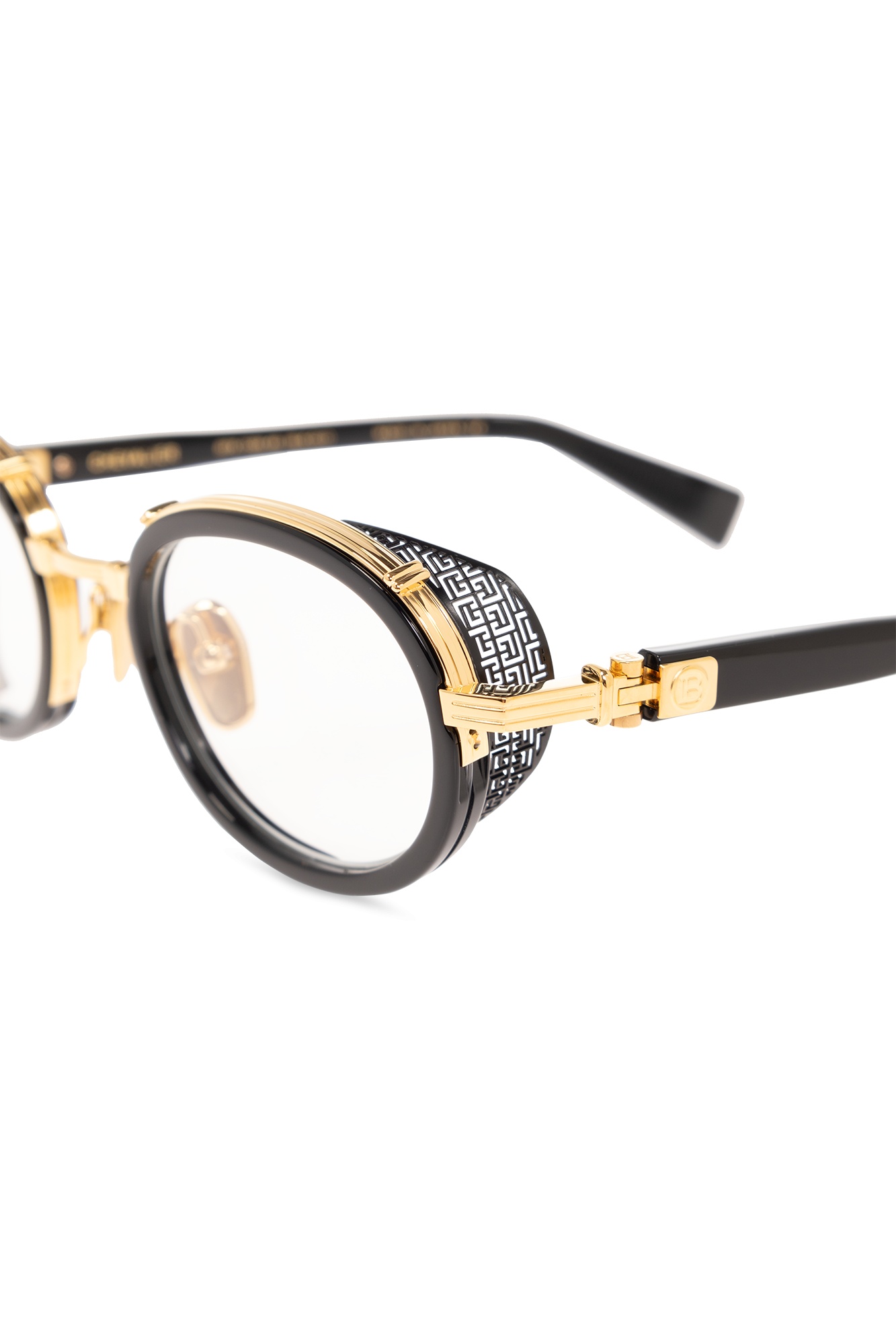 Balmain Logo Flat Mirror In Black