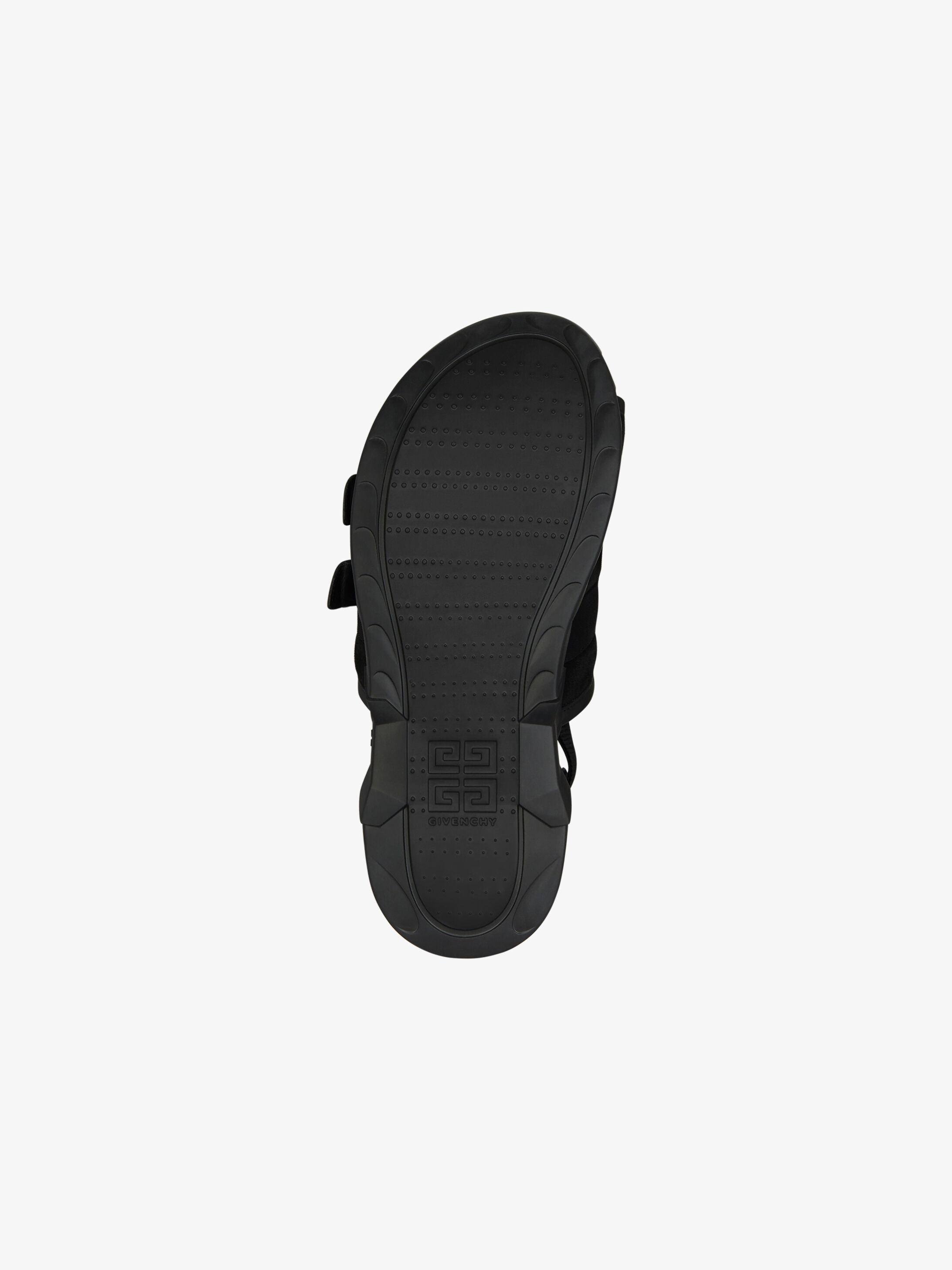 Shop Givenchy Marshmallow Slingback Leather Sandals In Black