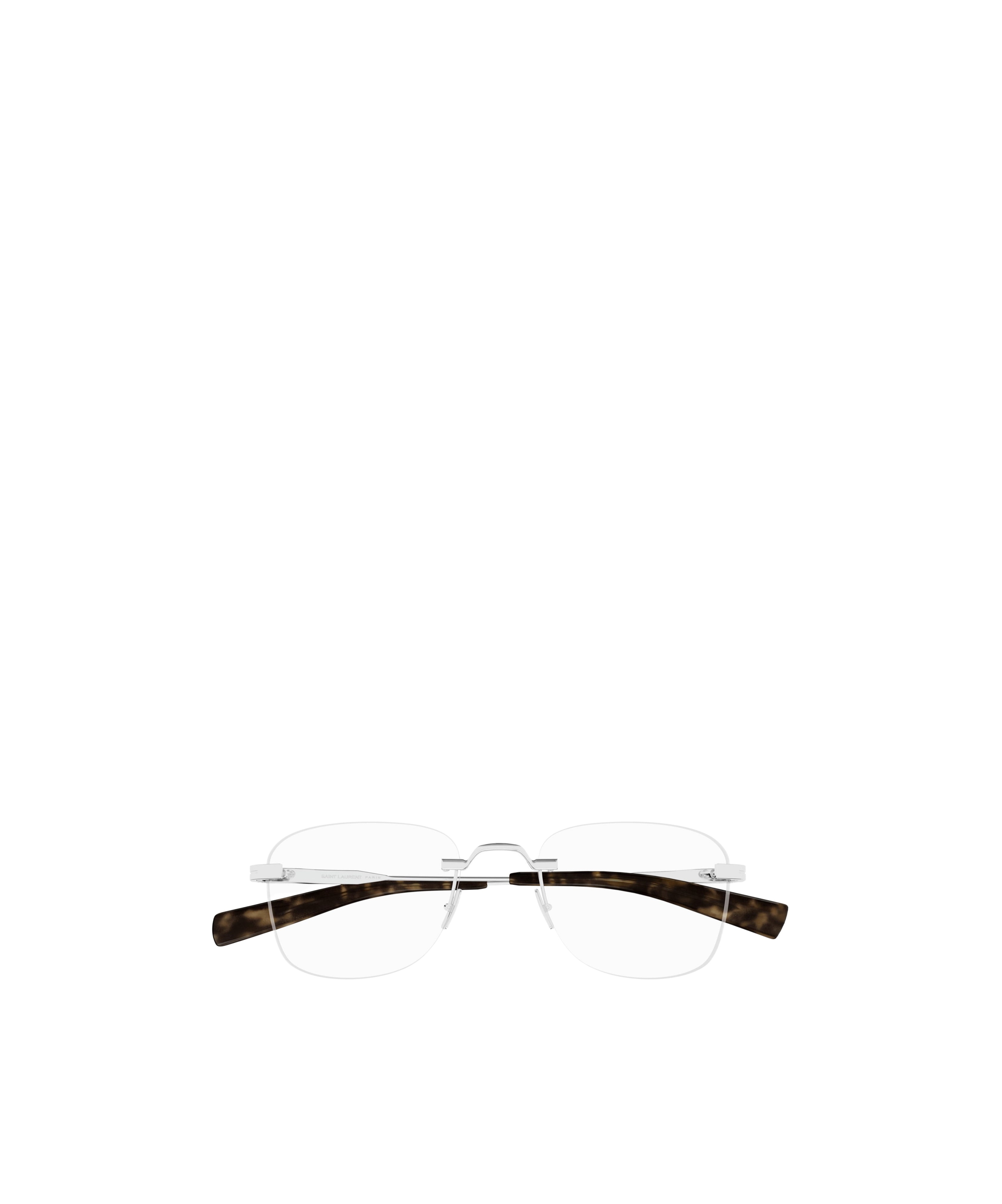 Saint Laurent Logo Flat Mirror In White