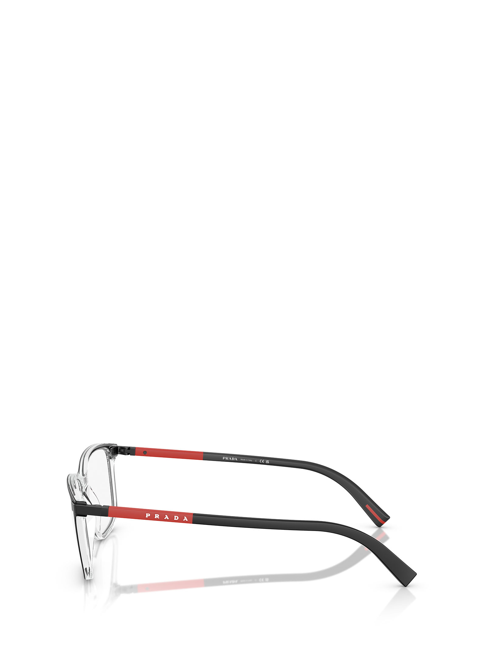 Prada Eyewear Square Frame Glasses In Black