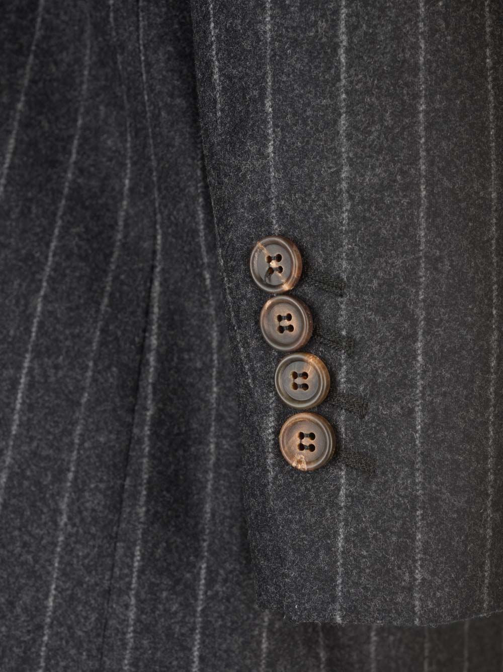 Brunello Cucinelli Pinstriped Wool Blazer In Black